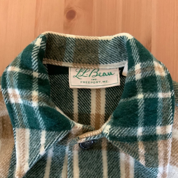 Vintage 70s-80s LL Bean Wool Hunting Shirt Jacket - Picture 4 of 6
